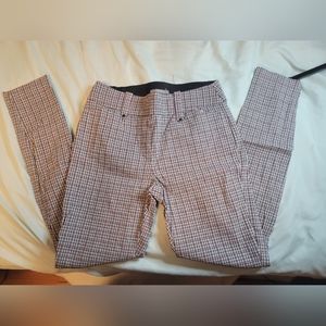 Plaid patterned dress pants
